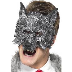 Halb abdeckende Masken Smiffys Deluxe Big Bad Wolf Mask