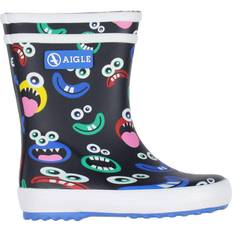 Aigle Gummistiefel Aigle Baby Flac Theme Monstres Rain Boots - Black