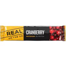 Proteinbarer Real On The Go Cranberry Protein Bar 1 st