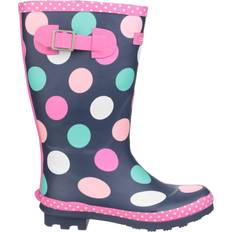 Cotswold Girl's Dotty Spotted Wellington Boots - Multicoloured