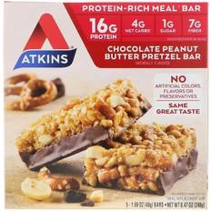 Food & Drinks Atkins Meal Bar Chocolate Peanut Butter Pretzel 5 Bars