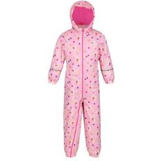 Fleecefutter Regenbekleidung Regatta Kid's Printed Splat II Waterproof Puddle Suit - Sweet Lilac Llama