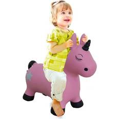 Plastikspielzeug Hüpfbälle Jamara Jumping Animal Bouncer Unicorn with Pump