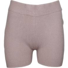 Brave Soul Bekleidung Brave Soul Womens Rib Knit Shorts - Dusty Pink