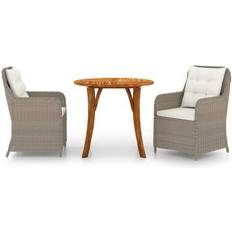 vidaXL 3071781 Patio Dining Set, 1 Table incl. 2 Chairs