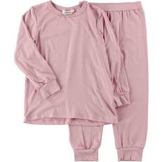 Viskose Pysjamaser Joha Pyjama Set - Pink w. Lace (51911-345-15635)