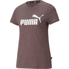 Puma Essentials Logo Heather Tee Women's - Fudge Heather