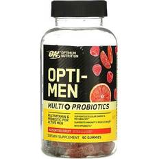 Optimum Nutrition Vitamins & Minerals Optimum Nutrition Opti-Men Multi Probiotics Assorted Fruit 90 Gummies