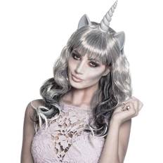 Zombier Lange parykker Boland Long Unicorn Wig Halloween Ghost Ghoulish Zombie Accessory