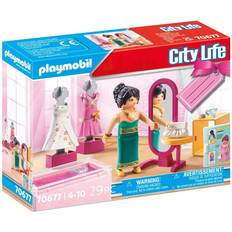 Cities Play Set Playmobil City Life Fashion Boutique Gift Set 70677