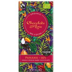 Vegetariansk Sjokolade Chocolate and Love Panama 80% 80g