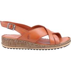 Hush Puppies Slippers & Sandals Hush Puppies Elena Crossover Wedges - Tan