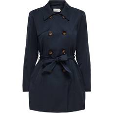 Trenchcoats Mäntel Only Valerie Double Breasted Trenchcoat - Blue/Night Sky
