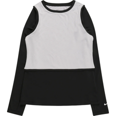 Nike Pro Warm Dri-FIT Long-Sleeve Top Kids - Light Smoke Grey/Black/White