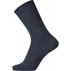 Klær Egtved Wool No Elastic Rib Socks - Dark Blue