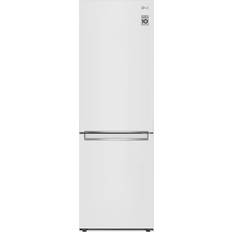 Frittstående - Hvit - Kjøleskap over fryser Kombiskap LG GBB61SWJMN Hvit