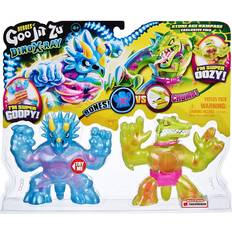 Goo jit zu Toys Heroes of Goo Jit Zu Dino X-Ray Stone Age Rampage Versus Pack Tritops vs Shredz