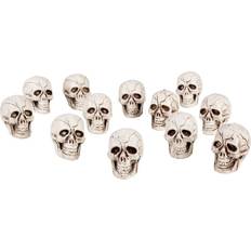 Boland Halloween Decorative Skull Set of 12 Skull Heads Party Accessory