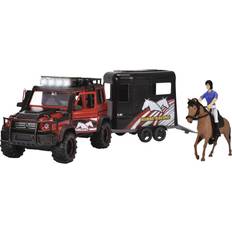 Trailers & Wagons Dickie Toys Horse Trailer Set, Try Me Free wheel MB AMG
