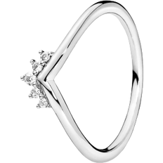 Pandora Rings Pandora Tiara Wishbone Ring - Silver/Transparent