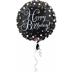 Vegaoo Folieballong Happy Birthday Glitter