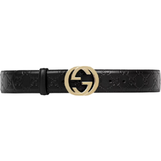Gucci Belts Gucci Signature Leather Belt - Black