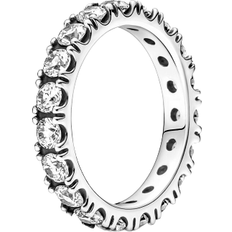 Eternity Rings Pandora Sparkling Row Eternity Ring - Silver/Transparent