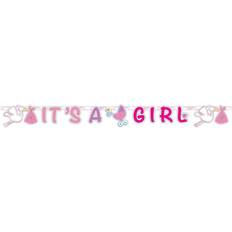Folat 63652 Birth Letter Banner It’s a Girl, Pink