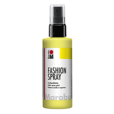 Marabu Textilsprayfärg: Textilfärg, sprayflaska Fashion Spray, 100ml, Lemon (020)
