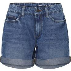 Klær Noisy May Smiley Normal Waist Denim Shorts - Medium Blue Denim