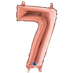 Grabo 142307RG-P Number 7 Midiloon Mini Single Pack, Length-14 Inch, Colour-Rose Gold, One Size