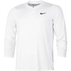 Nike Court Dri-FIT Advantage Half-Zip Long Sleeve Men - White/White/Black