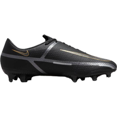 Soccer Shoes Nike Phantom GT2 Academy MG - Black/Metallic Gold/Dark Grey/Metallic Dark Grey