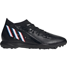 Turf (TF) - adidas Predator Soccer Shoes adidas Predator Edge.3 Turf - Core Black/Cloud White/Vivid Red