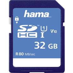 Hama SDHC Class 10 UHS-I U1 V10 80 MB/s 32GB