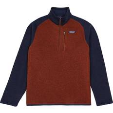 Patagonia Better Sweater 1/4-Zip Fleece Jacket - Barn Red/New Navy