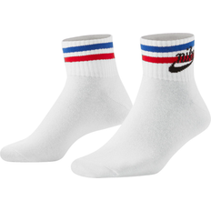 Nike Essential Ankle Socks 3-pack - White/Black/Game Royal/University Red