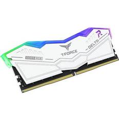TeamGroup DDR5 RAM minne TeamGroup T-Force Delta RGB LED White DDR5 6400MHz 2x16GB (FF4D532G6400HC40BDC01)