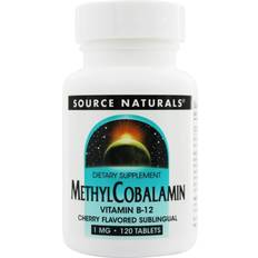 Source Naturals Vitamins & Supplements Source Naturals MethylCobalamin Vitamin B12 Cherry 1 mg 120 Lozenges