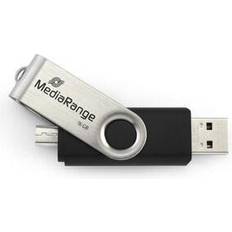 MediaRange 32 GB Minnepenner MediaRange USB Mobile 2in1 + OTG Adapter 32GB