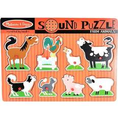 Knob Puzzles Melissa & Doug Farm Animals Sound Puzzles