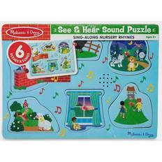 Knob Puzzles on sale Melissa & Doug See & Hear Sound Puzzle 6 Pieces