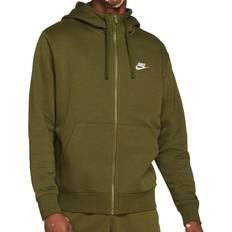Nike Sportswear Club Fleece Full-Zip Hoodie - Rough Green/Rough Green/White