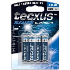 Tecxus Batterien & Akkus Tecxus Alkaline AAA 4-pack