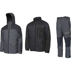 Savage Gear Angelkleidung Savage Gear Thermo Guard 3-Piece Suit Charcoal Grey Melange