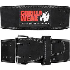 Gorilla Wear 4 Inch Powerlifting Belt, black, small/medium