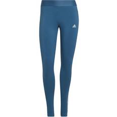 adidas Women's Loungewear Essentials 3-Stripes Leggings - Altered Blue/White