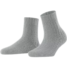 Kaschmir Socken Falke Bedsock Rib Women Socks - Silver