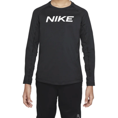 Elastan T-Shirts Nike Pro Dri-FIT Long-Sleeve Top Kids - Black