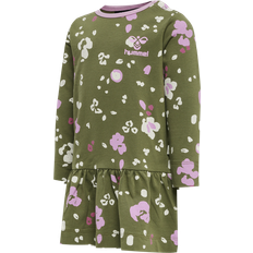 Rüschenkleider Hummel Alisa Dress L/S - Capulet Olive (214045-6414)
